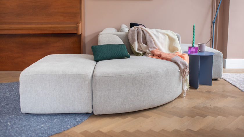 direct leverbaar modulaire zitbank beige melange 4x6 sofa