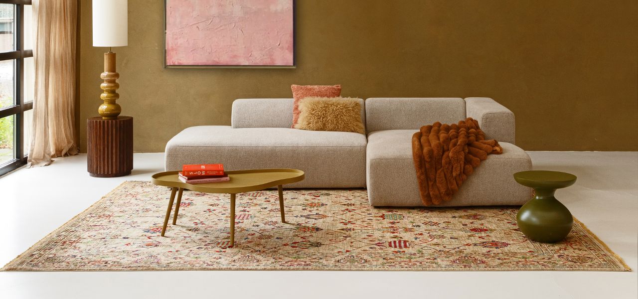 uit voorraad leverbaar beige zitelementen van modulaire bank X6