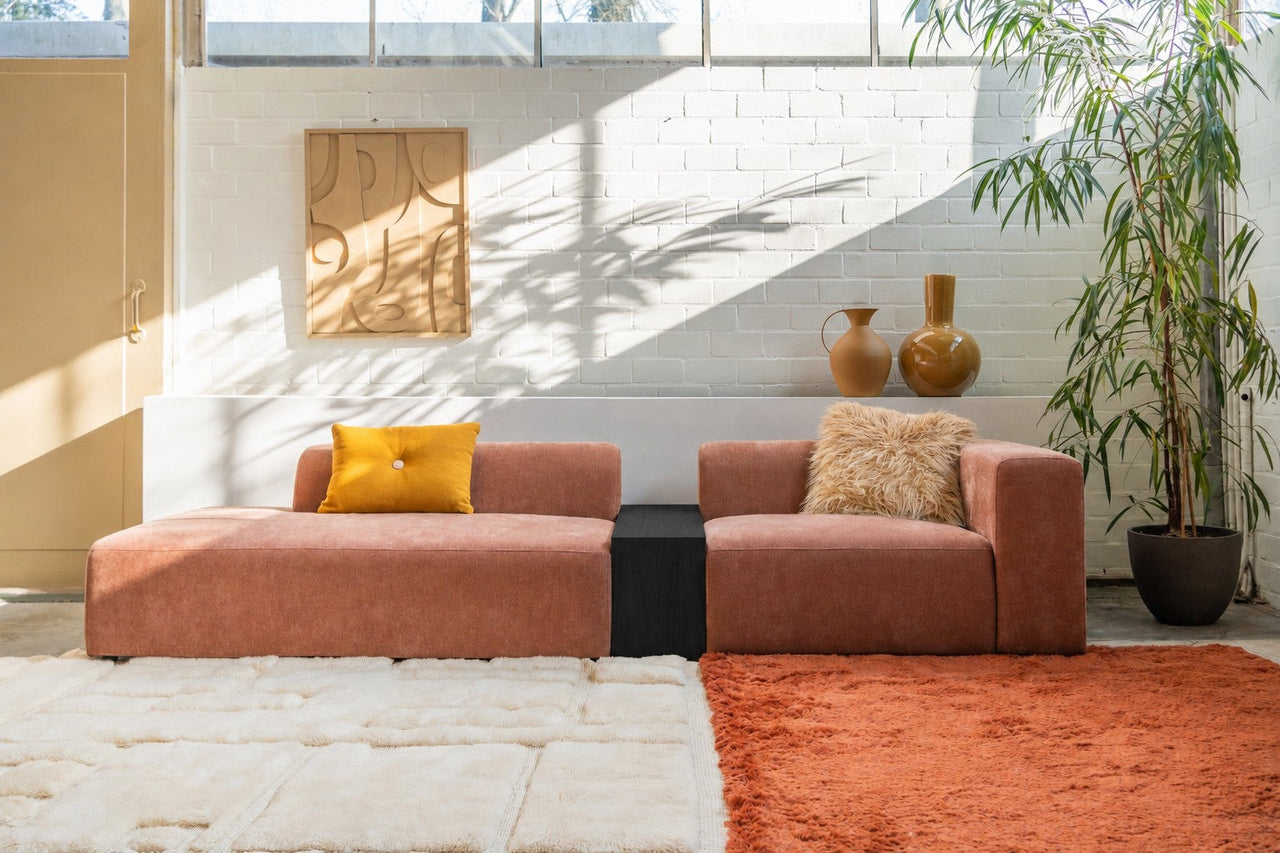 X6 bijzettafel in naturel eiken voor bij je modulaire bank