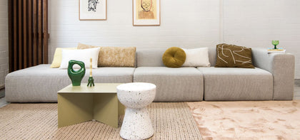 grote rechte modulaire bank