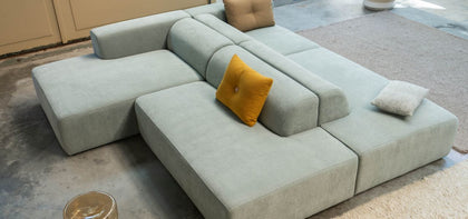 modulair ziteiland met chaise longue