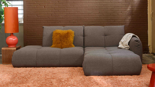 kleurstaal #06 grijsbruin bouclé