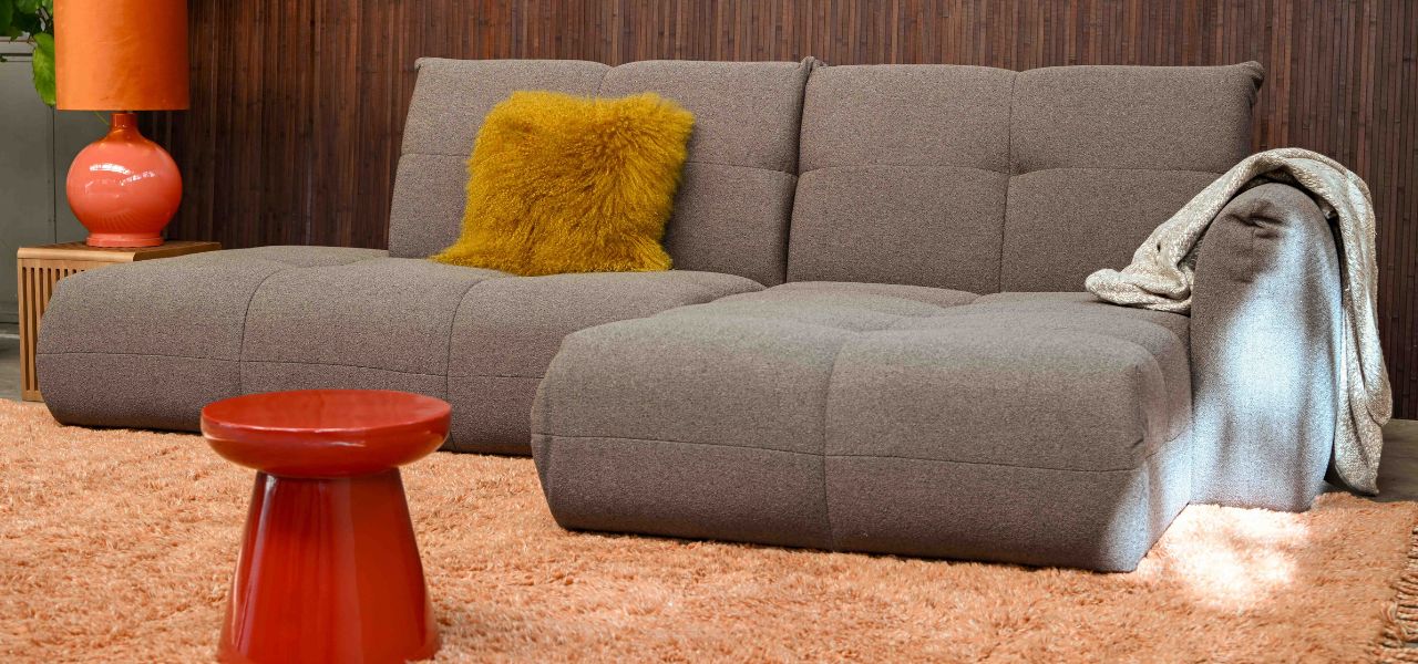 color sample #06 gray-brown bouclé