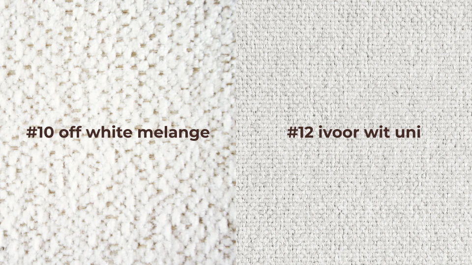color swatch #10 off white melange