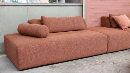 nieuw - kleurstaal #13 roest terra melange
