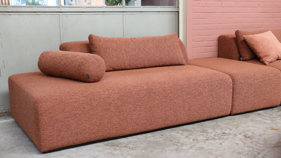 nieuw - kleurstaal #13 roest terra melange