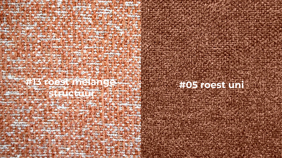 color sample #13 rust melange structure