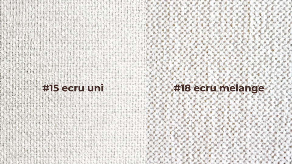 color sample #15 ecru uni