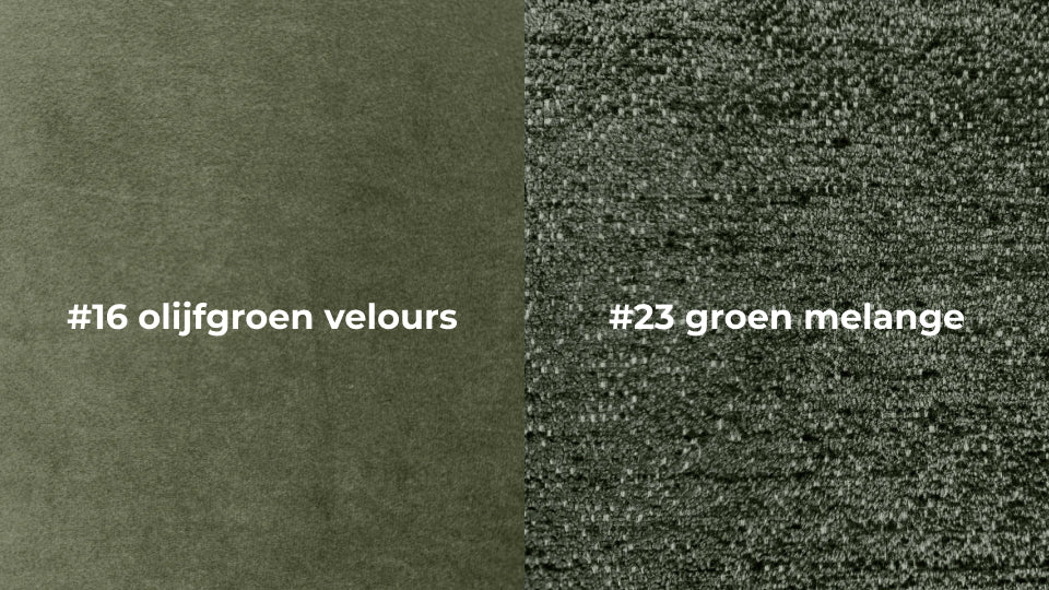 kleurstaal #16 olijfgroen velours