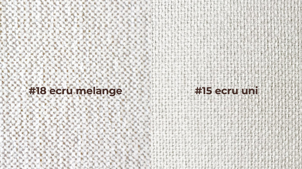 kleurstaal #18 ecru melange