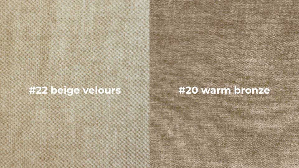 kleurstaal #22 beige velours
