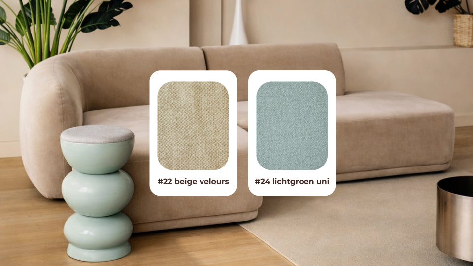 kleurstaal #22 beige velours