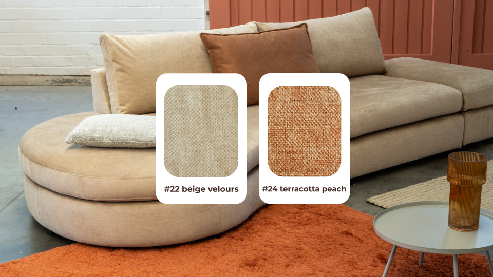 kleurstaal #22 beige velours