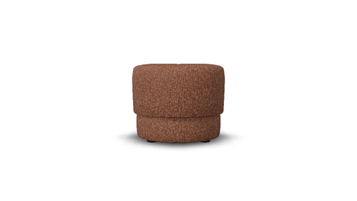 sku:PB-44CM-13-STR|img:PB-44CM-13-STR-IMG1.png|desc:Poef B rond (54x44 cm)  #13 roest melange structuur