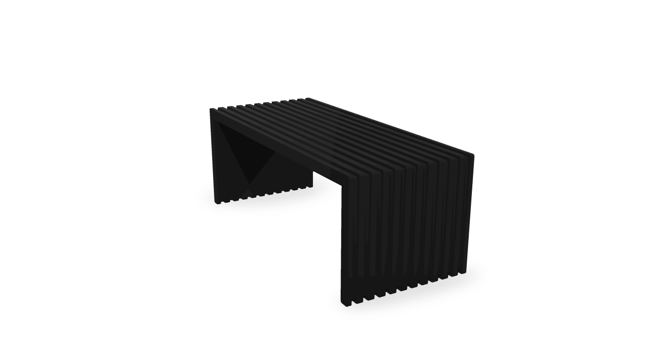 X2 bijzettafel zwart 45 cm