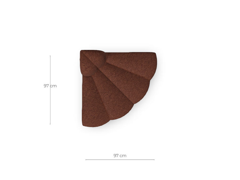 sku:X4-E13B-01-WAV|img:X4-E13B-01-WAV-IMG4.png|desc:X4 zitelement kwart rond rechts (97x97cm) element 13B #01 roest wave