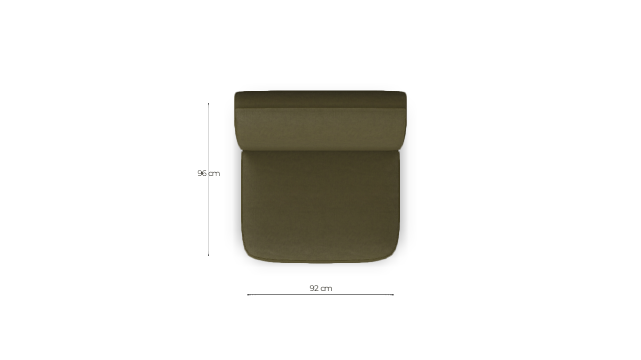 sku:X5-E02_-16-OLI|img:X5-E02_-16-OLI-IMG4.png|desc:X5 1-zitselement (92x96cm) element 2 #16 olijfgroen velours