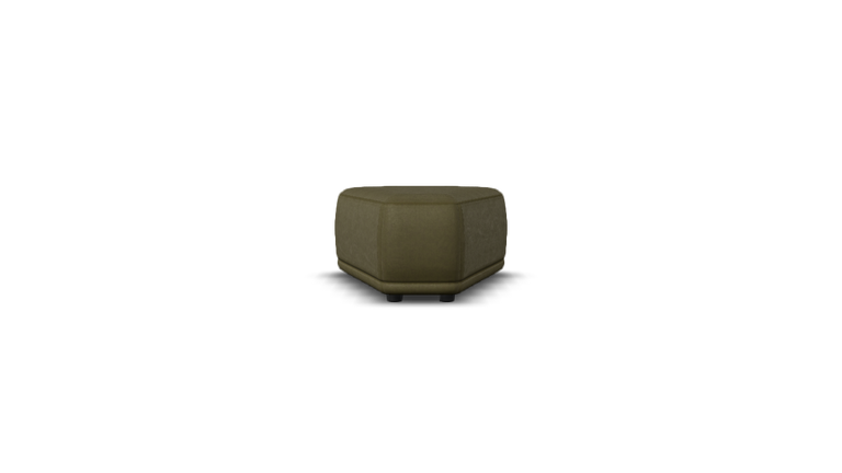 sku:X5-E21_-16-OLI|img:X5-E21_-16-OLI-IMG1.png|desc:X5 hocker trapezium (90x96cm) element 21 #16 olijfgroen velours