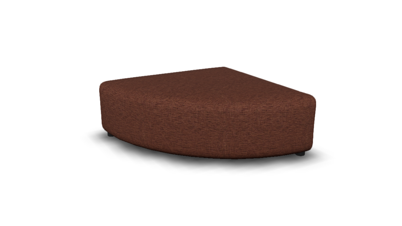 sku:X6-E12A-01-WAV|img:X6-E12A-01-WAV-IMG2.png|desc:X6 hocker kwart rond links (103x103cm) element 12A #01 roest wave