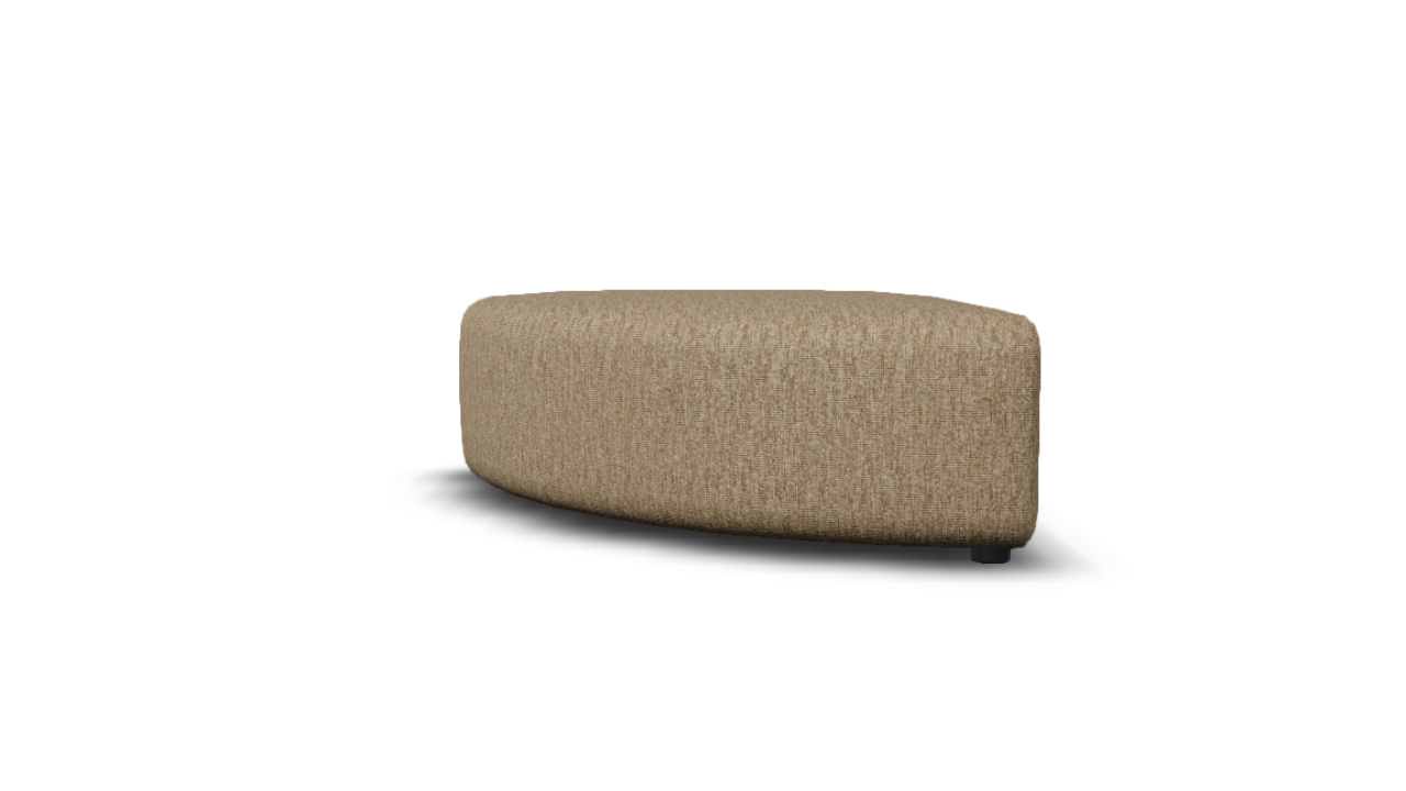 sku:X6-E12A-07-ZAN|img:X6-E12A-07-ZAN-IMG1.png|desc:X6 hocker kwart rond links (103x103cm) element 12A #07 zand melange