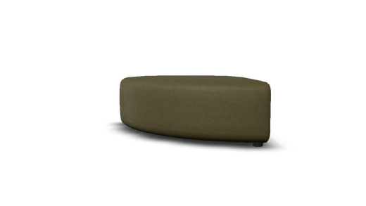 sku:X6-E12A-16-OLI|img:X6-E12A-16-OLI-IMG1.png|desc:X6 hocker kwart rond links (103x103cm) element 12A #16 olijfgroen velours