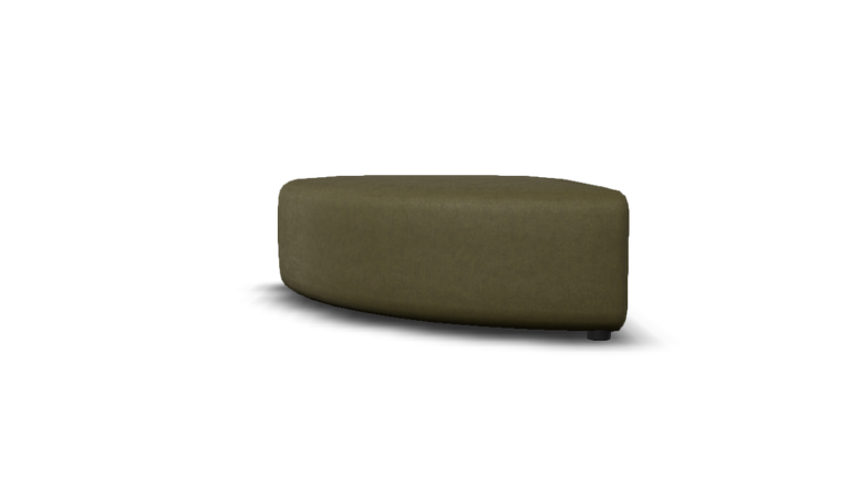 sku:X6-E12A-16-OLI|img:X6-E12A-16-OLI-IMG1.png|desc:X6 hocker kwart rond links (103x103cm) element 12A #16 olijfgroen velours