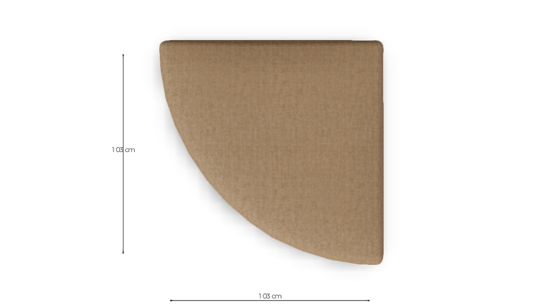 sku:X6-E12A-22-BEI|img:X6-E12A-22-BEI-IMG4.png|desc:X6 hocker kwart rond links (103x103cm) element 12A #22 beige velours