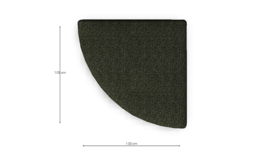sku:X6-E12A-23-MEL|img:X6-E12A-23-MEL-IMG4.png|desc:X6 hocker kwart rond links (103x103cm) element 12A #23 groen melange