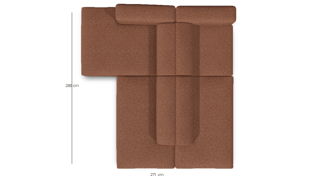 sku:X6-MSNL-13-STR|img:X6-MSNL-13-STR-IMG4.png|desc:X6 Madly Set N links #13 roest melange structuur