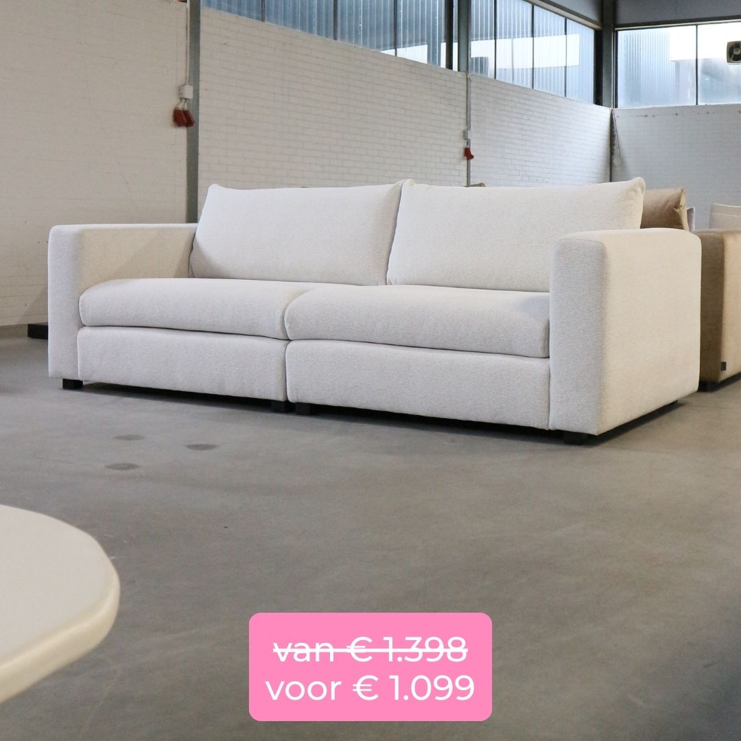 bank showroommodeluitverkoop x6 ecru melange