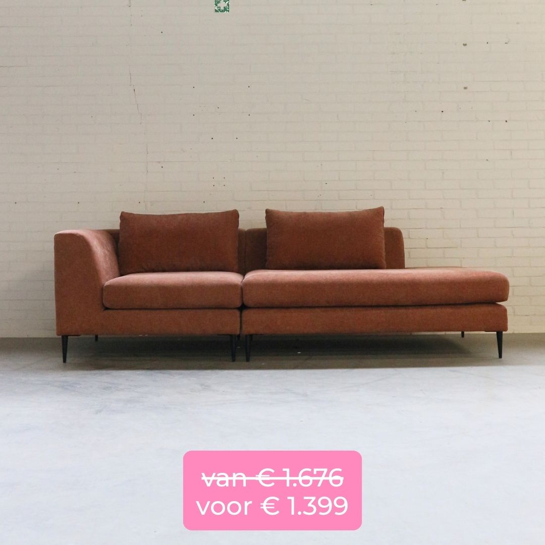 bank showroommodeluitverkoop x3 roest