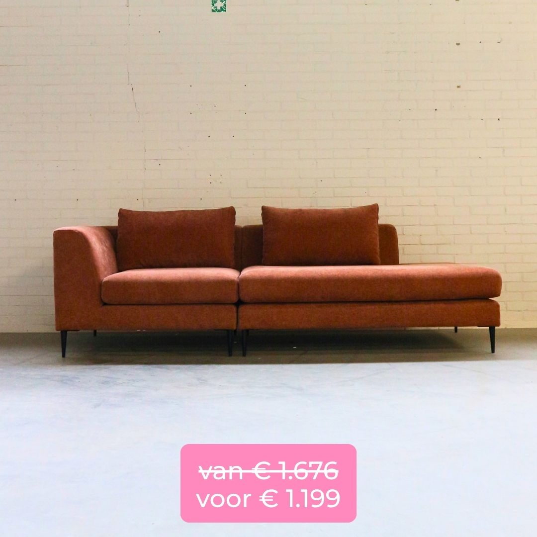 bank showroommodeluitverkoop x3 roest
