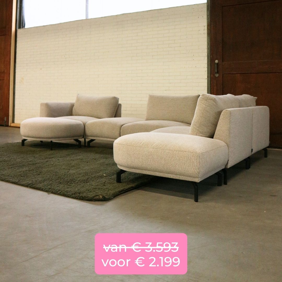 bank showroommodeluitverkoop x5 beige melange