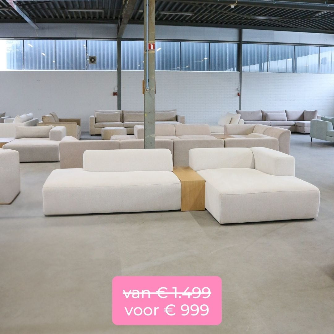 bank showroommodeluitverkoop x6 ecru melange