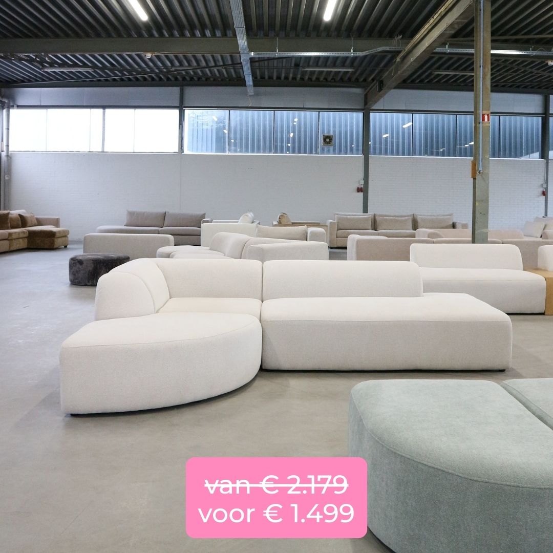 bank showroommodeluitverkoop x6 ecru melange