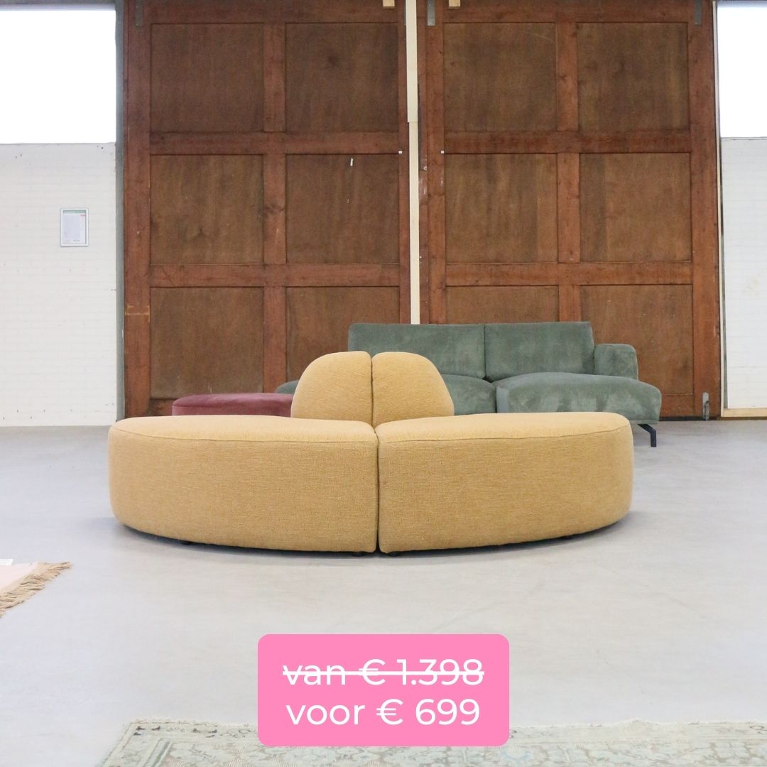 bank showroommodeluitverkoop x6 mosterd