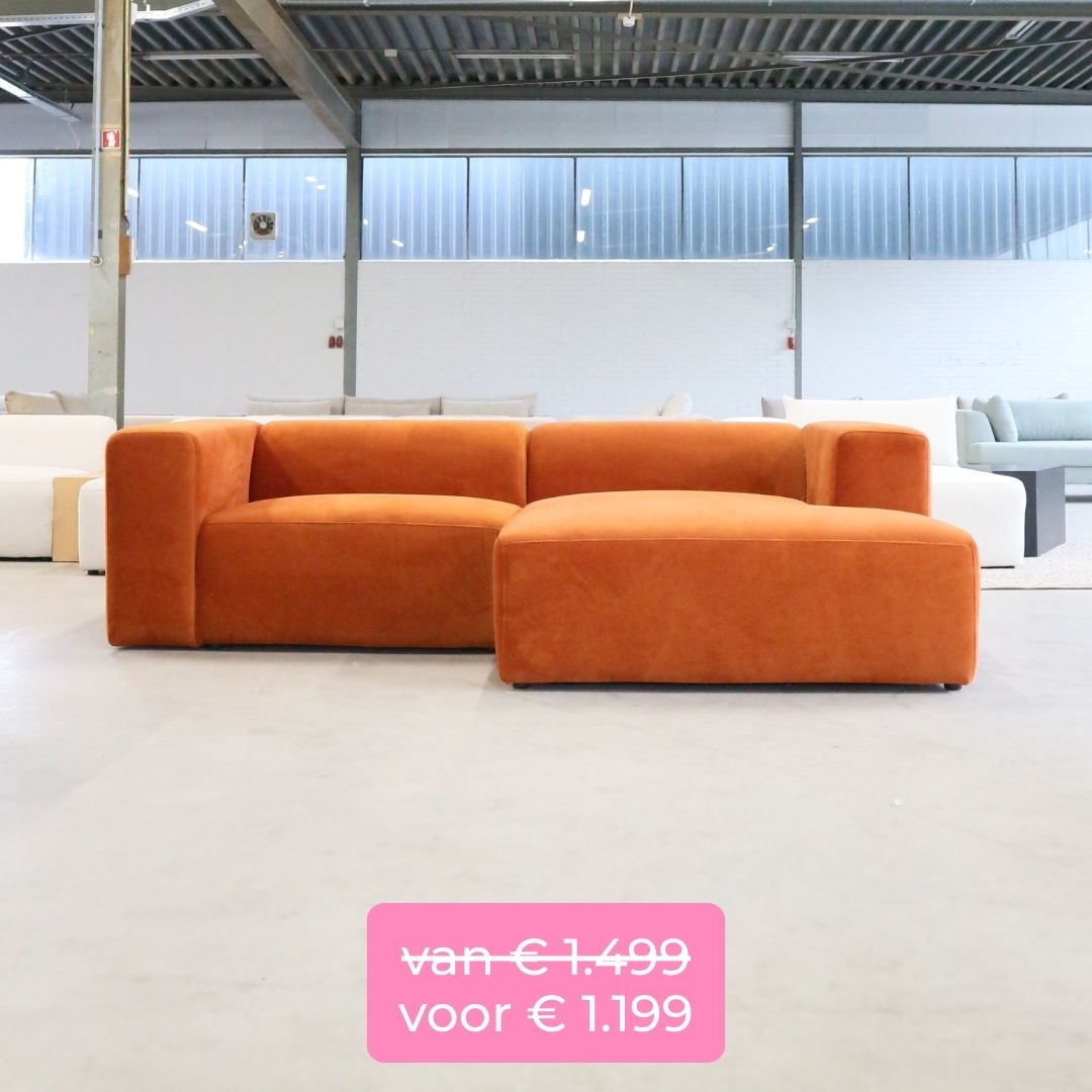 bank showroommodeluitverkoop x6 roest velours