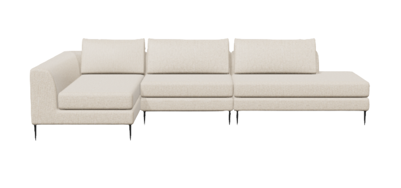 Bladez Modulaire L-vormige Hoekbank Chenille Cloudbank - Frameloos En Zonder Montage Grijs