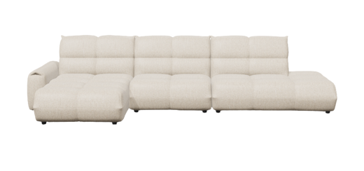 Bladez Frameless Modulaire L-vormige hoekbank, cloudsofa, chenille met Bladez Frameless Modulaire L-vormige hoekbank, cloudsofa, chenille met