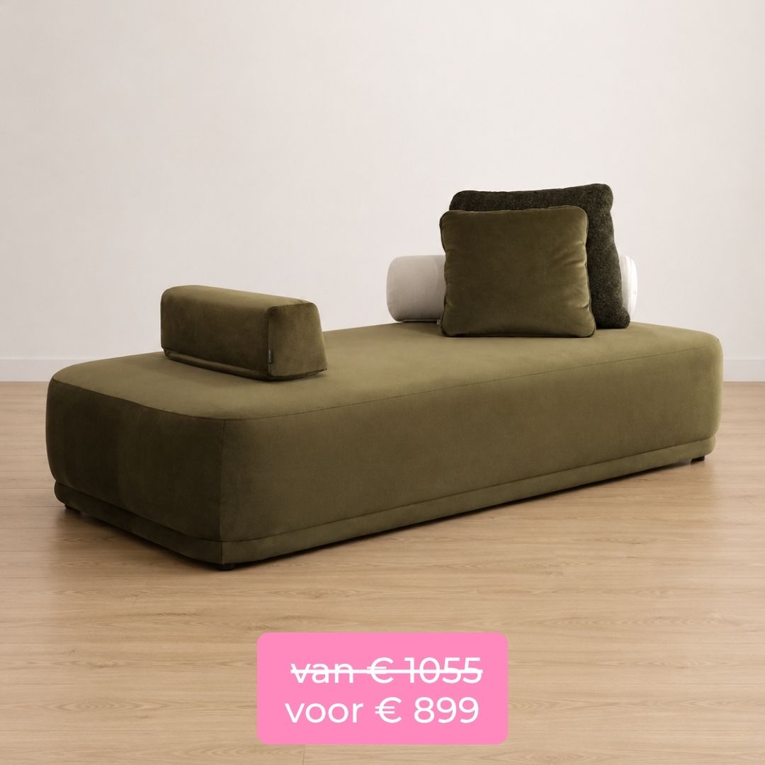 bank showroommodeluitverkoop x4 ecru