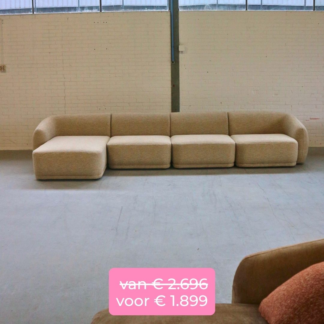 bank showroommodeluitverkoop  x5 zand melange