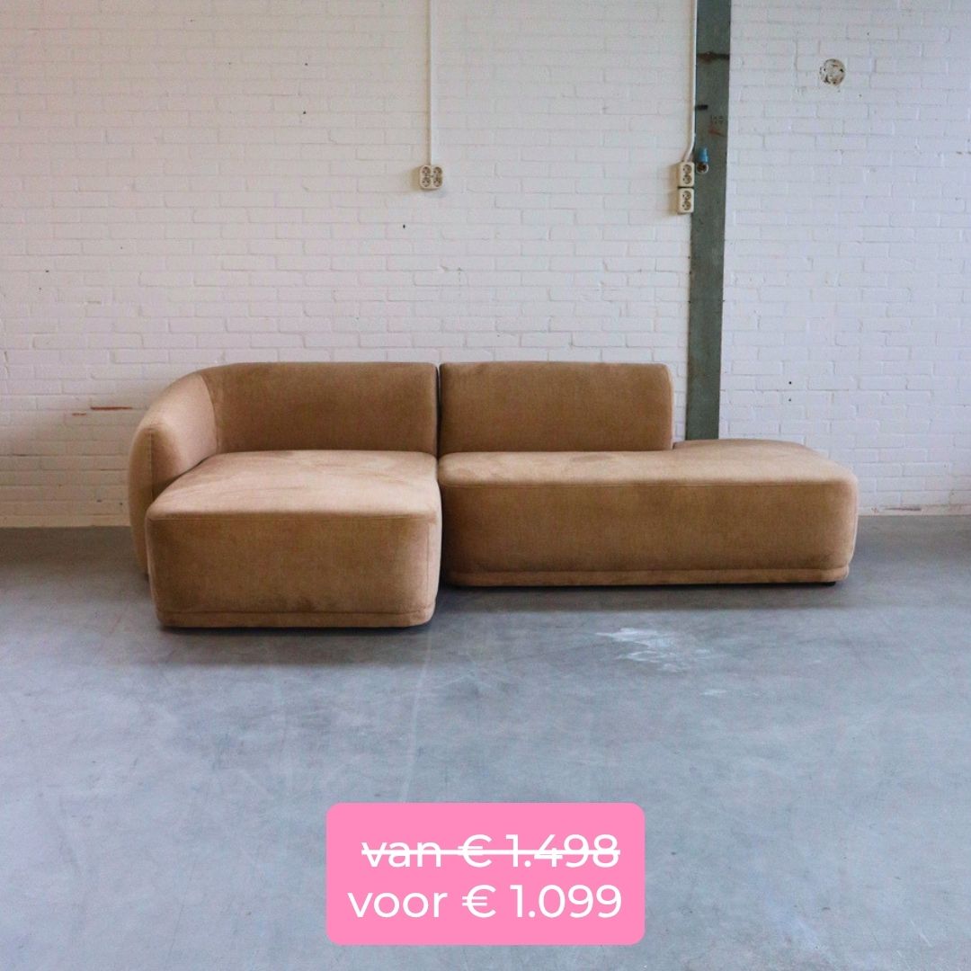 bank showroommodeluitverkoop x5 groen ribcord